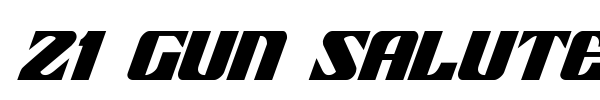 21 Gun Salute font preview