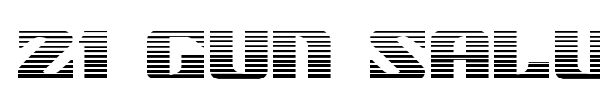 21 Gun Salute font preview