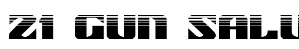 21 Gun Salute font preview