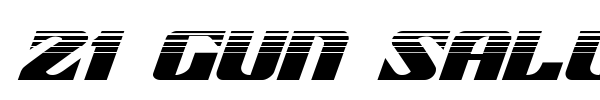 21 Gun Salute font preview