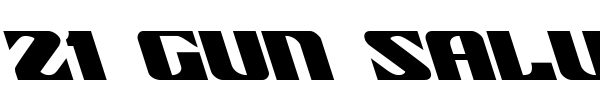 21 Gun Salute font preview