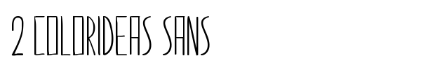 2 Colorideas Sans font