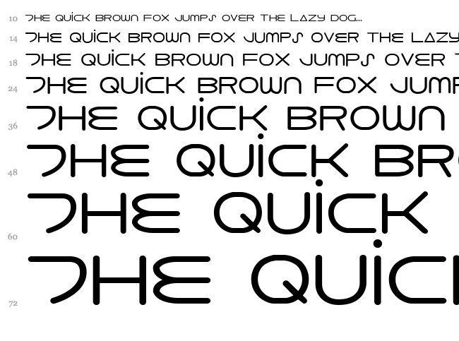 8th Element font waterfall