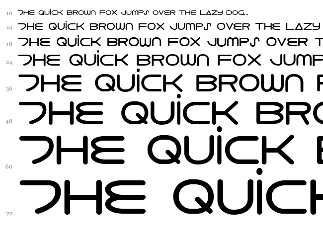 8th Element font waterfall