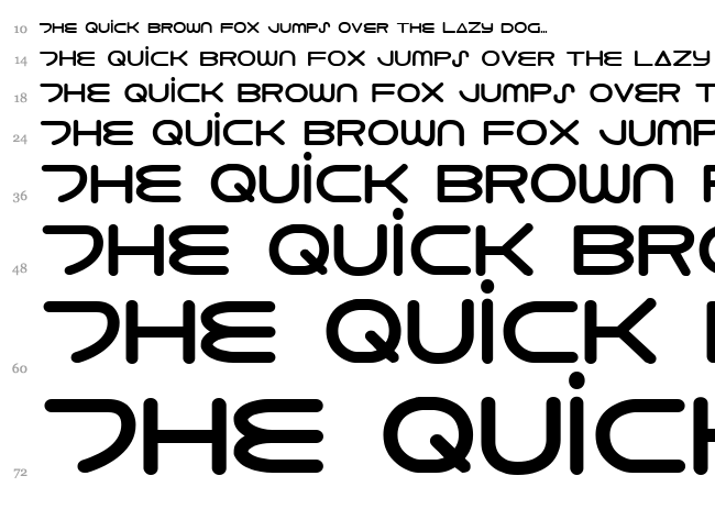 8th Element font waterfall