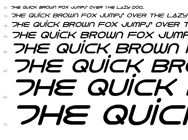 8th Element font waterfall