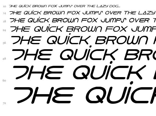 8th Element font waterfall