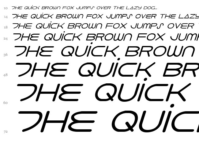 8th Element font waterfall