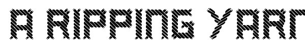 A Ripping Yarn font preview