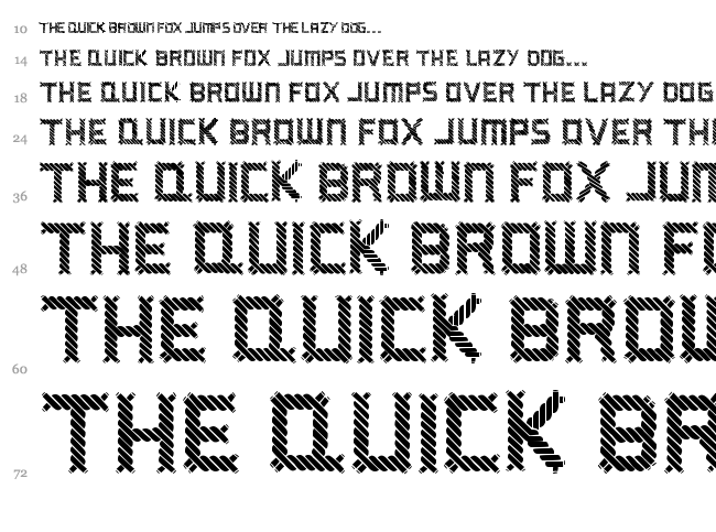 A Ripping Yarn font waterfall
