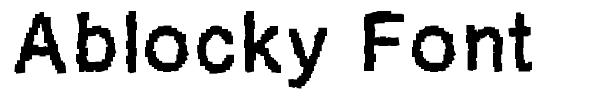 Ablocky Font font