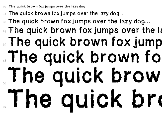 Ablocky Font font waterfall