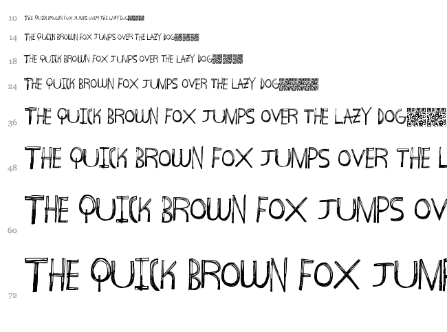 Above Ground font waterfall