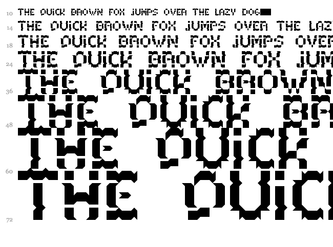 Acacia font waterfall
