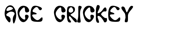 Ace Crickey font