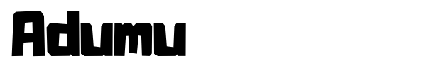 Adumu font