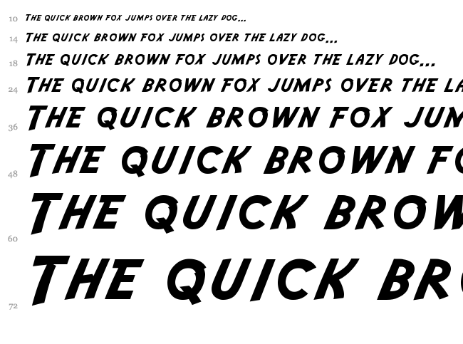 Adventure font waterfall