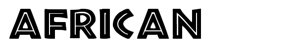 African font