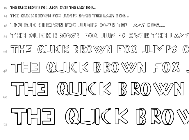 Aftermath font waterfall