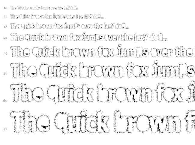 After School font waterfall