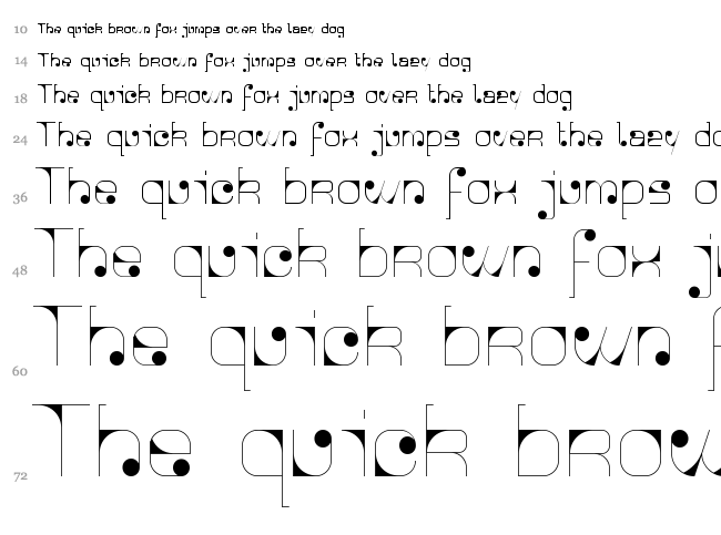 Agnes Serif font waterfall