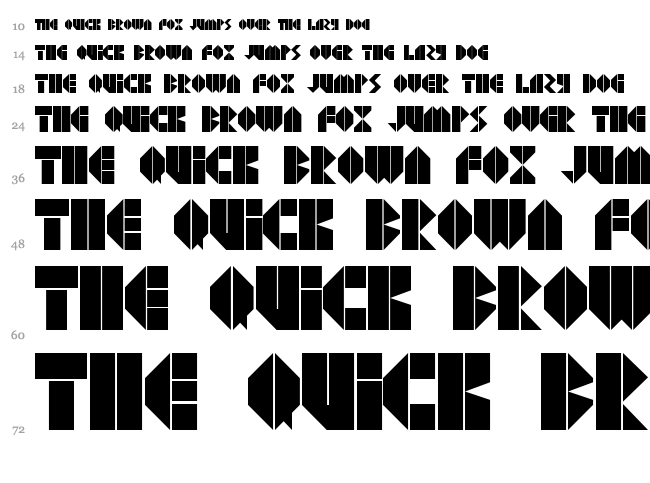 Agressiv font waterfall