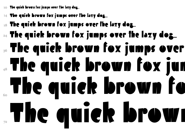 Airmole font waterfall