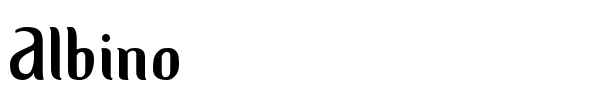 Albino font