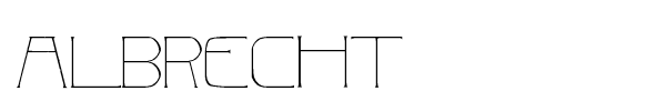 Albrecht font