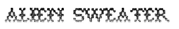 Alien Sweater font