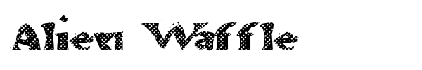 Alien Waffle font preview