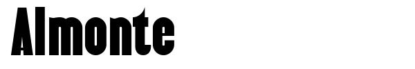 Almonte font preview