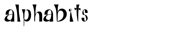 Alphabits font