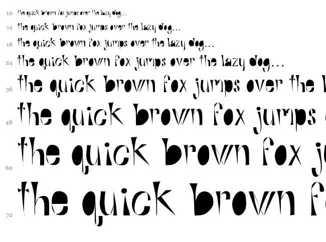 Alphabits font waterfall