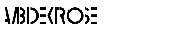 Ambidextrose font