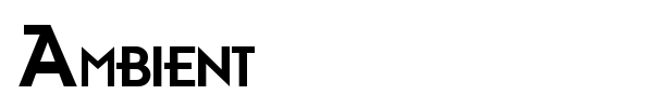 Ambient font
