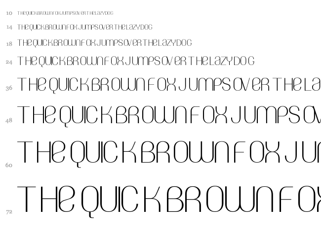 Amin Sina font waterfall