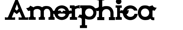 Amorphica font