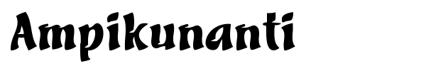 Ampikunanti font