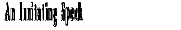 An Irritating Speck font