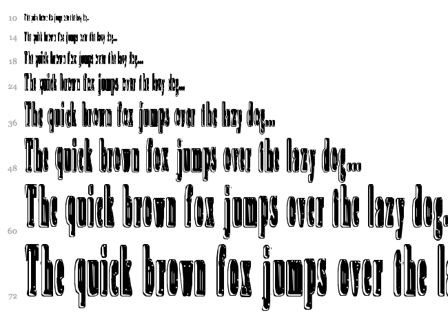 An Irritating Speck font waterfall