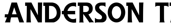 Anderson The Secret Service font