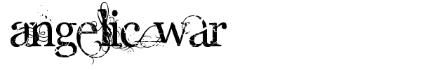 Angelic War font preview