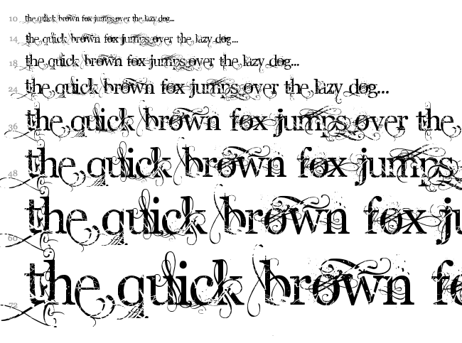 Angelic War font waterfall