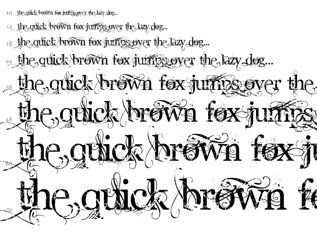 Angelic War font waterfall