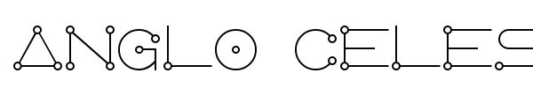 Anglo Celestial font