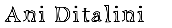Ani Ditalini font
