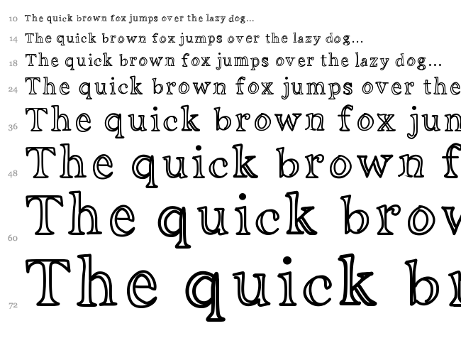 Ani Ditalini font waterfall