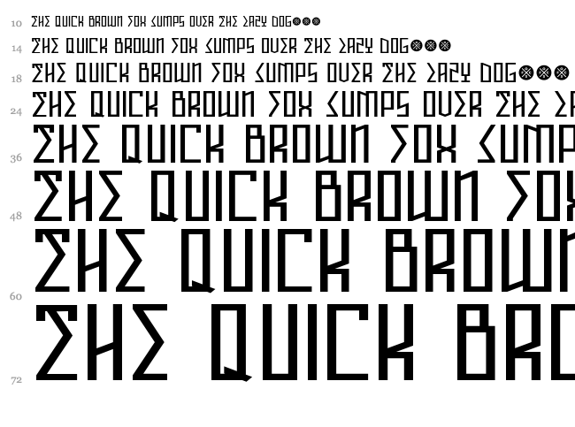 Annihilator font waterfall