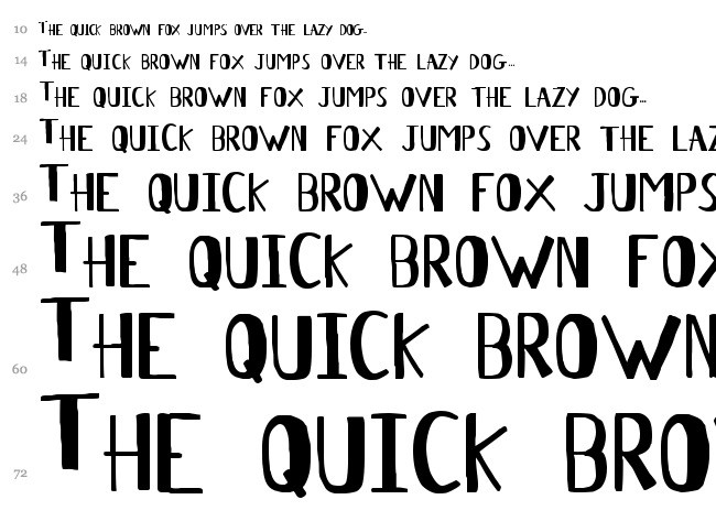 Antelope H font waterfall